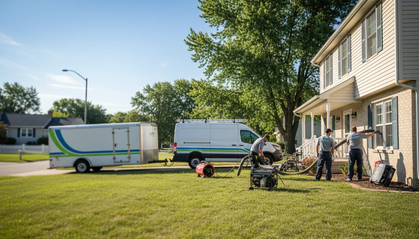 Flooded Basement Restoration And Cleanup With Repair in Peru, KS near me